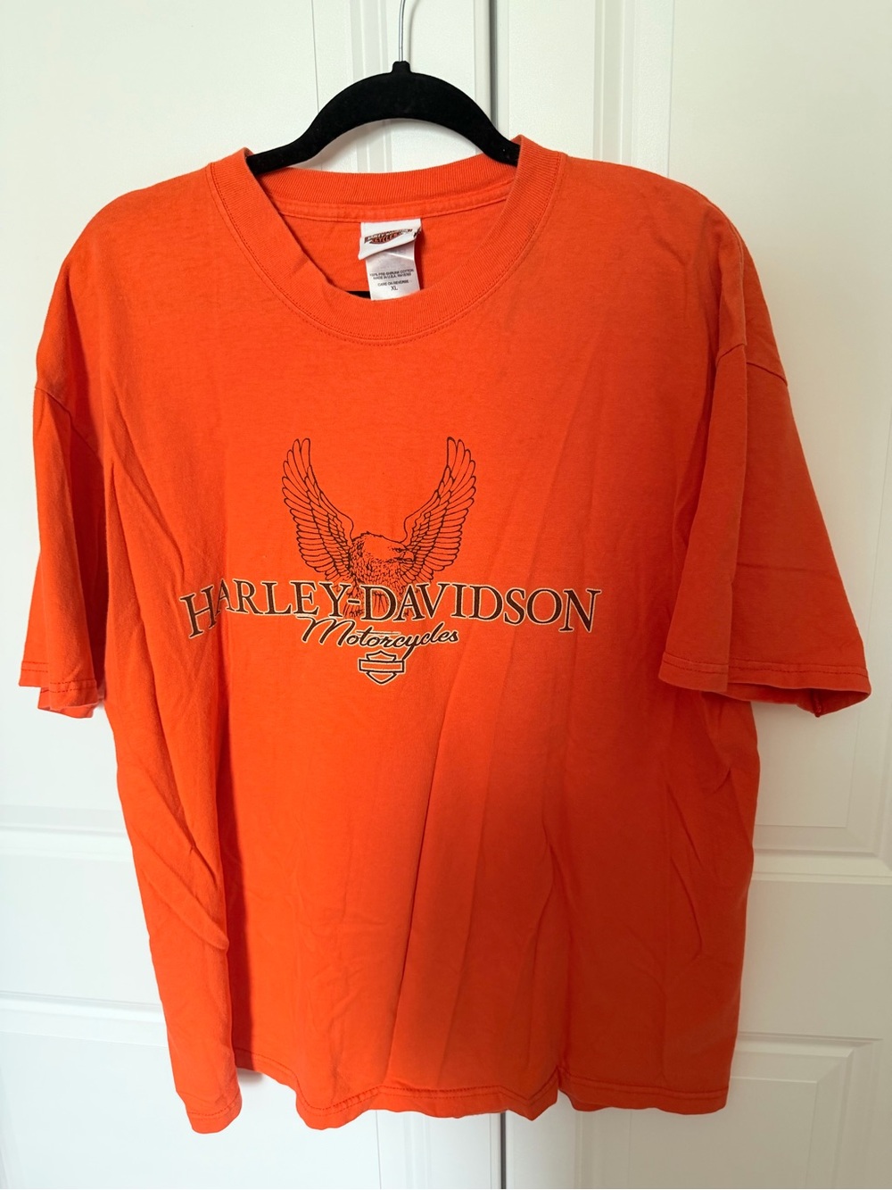 Harley-Davidson Orange Eagle Graphic Short Sleeve Tee